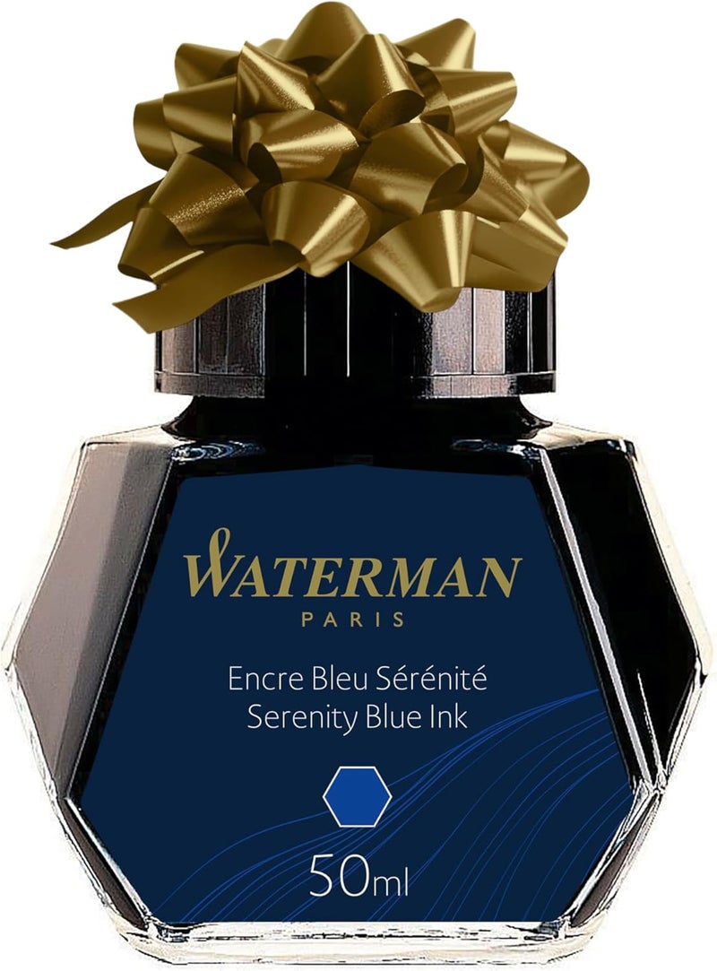 Waterman واترمان سيرينيتي بلو 50مل حبر قلم حبر سائل معبأ في زجاجة - Image 1
